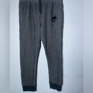 Roots Large Sweatpants Joggers Mens Unisex Casual Comfy Cozy Pants Black Classic